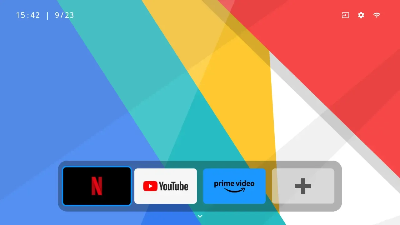 Nesoul projector UI home screen dock