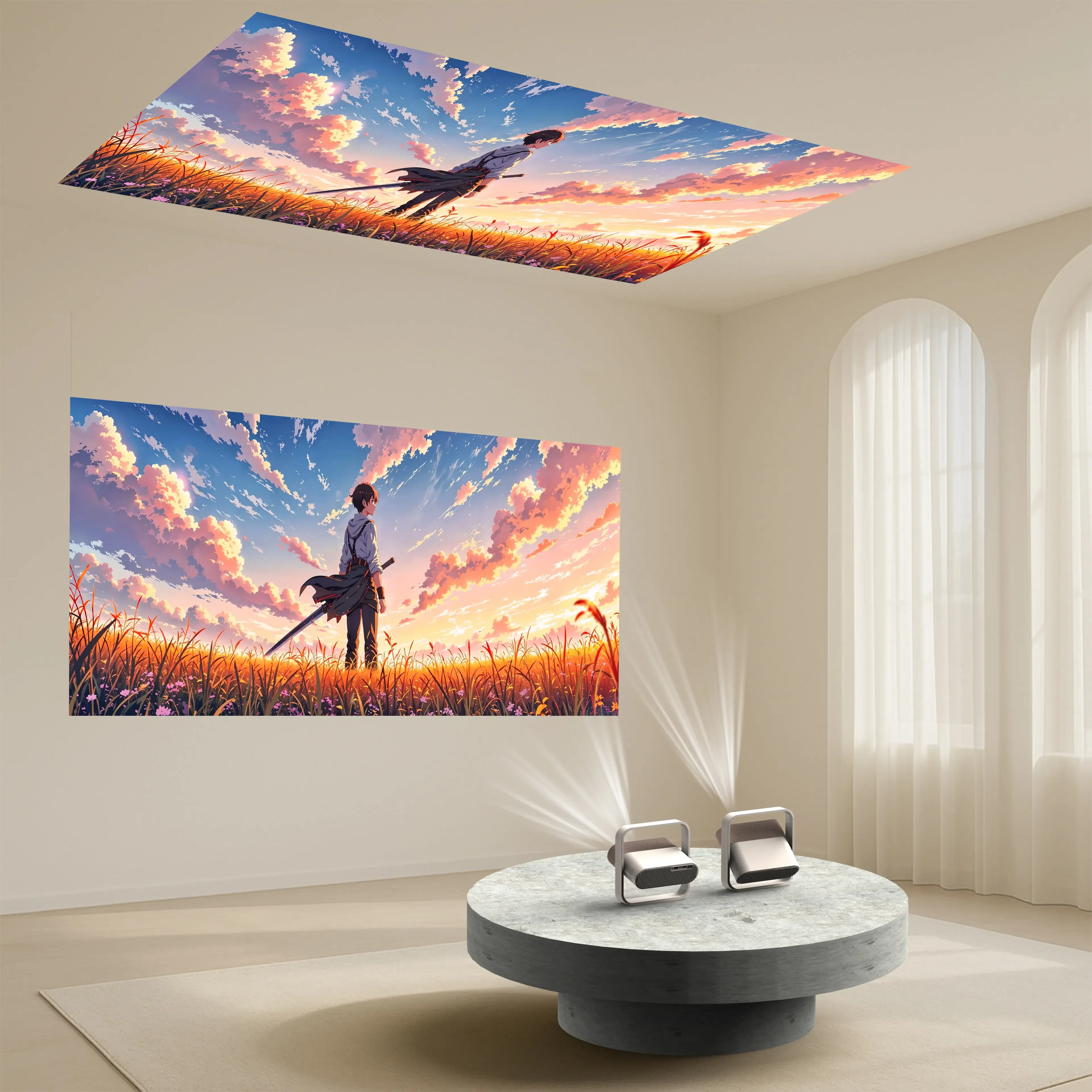 NSL03 foldable gimbal projector