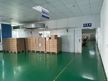 Finished goods warehouse for projector products