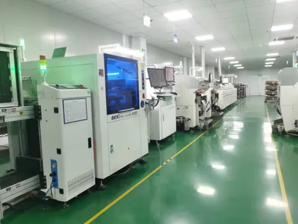 SMT production line for electronic circuit boards